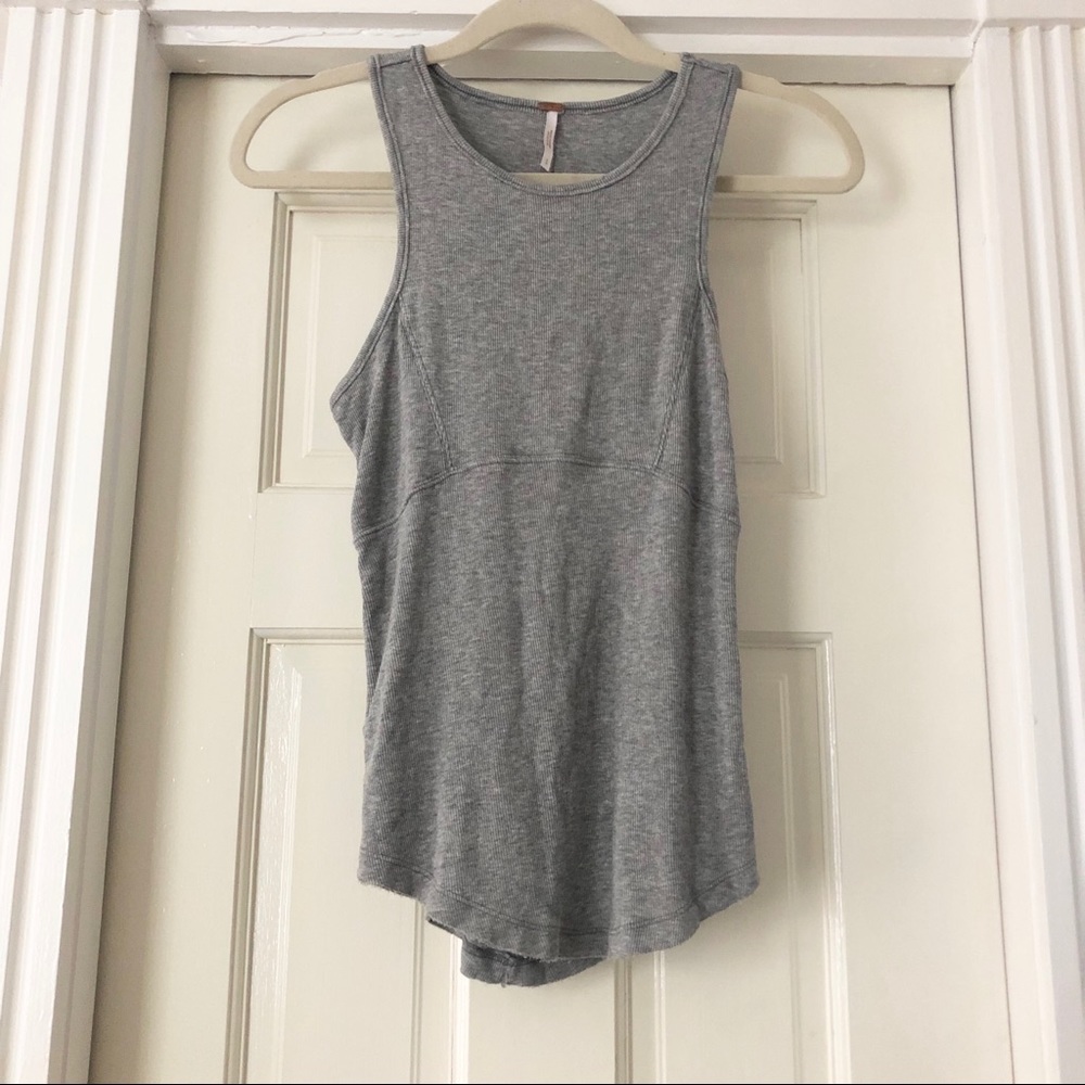 Free People Gray Tank Top